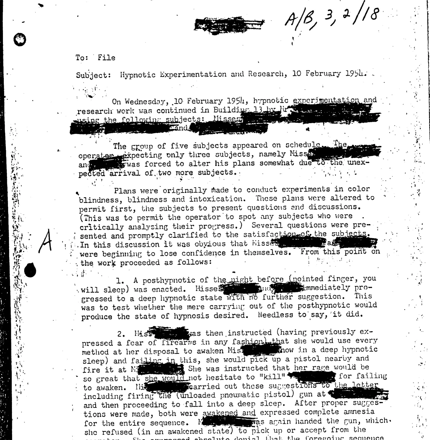 MKUltra and Hypnosis: The CIA’s Search for a Programmable Mind
